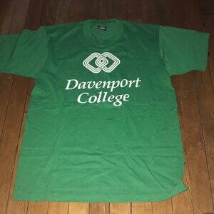 Screen Stars Green Davenport College Logo Tee
